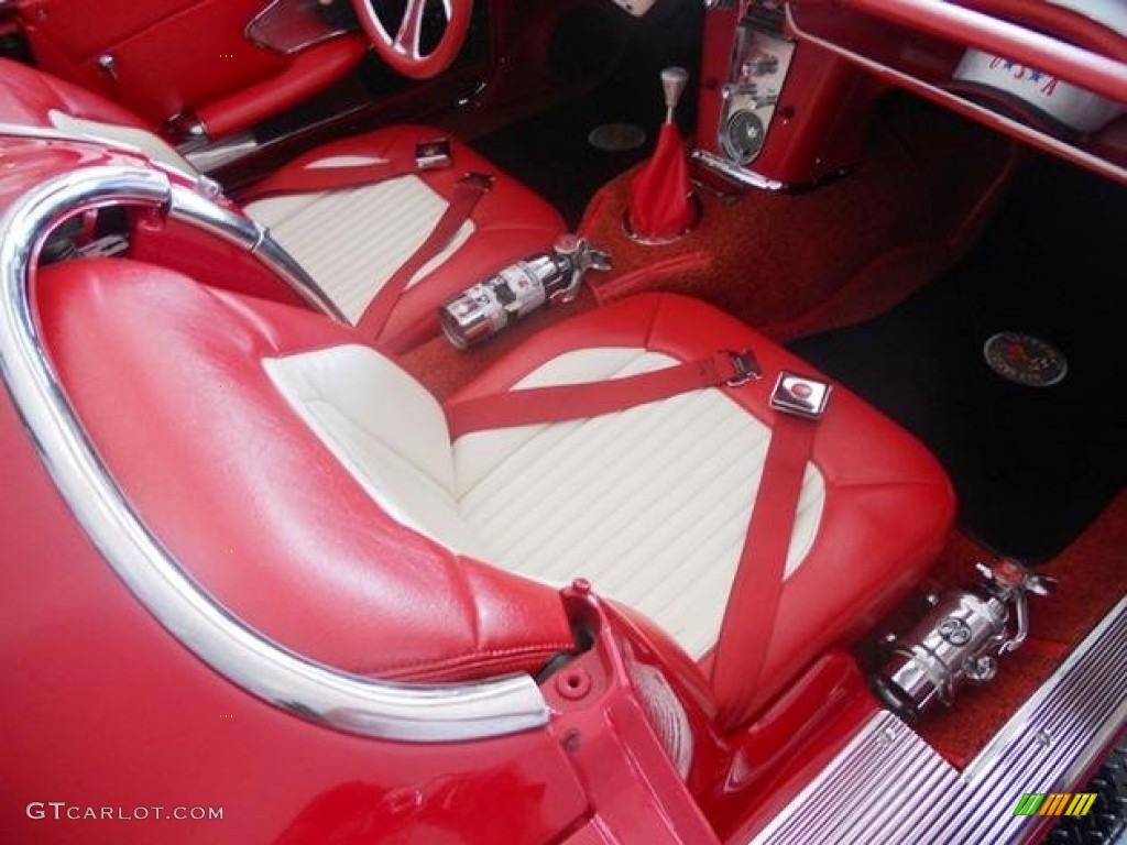 1961 Corvette Convertible - Roman Red / Red photo #5
