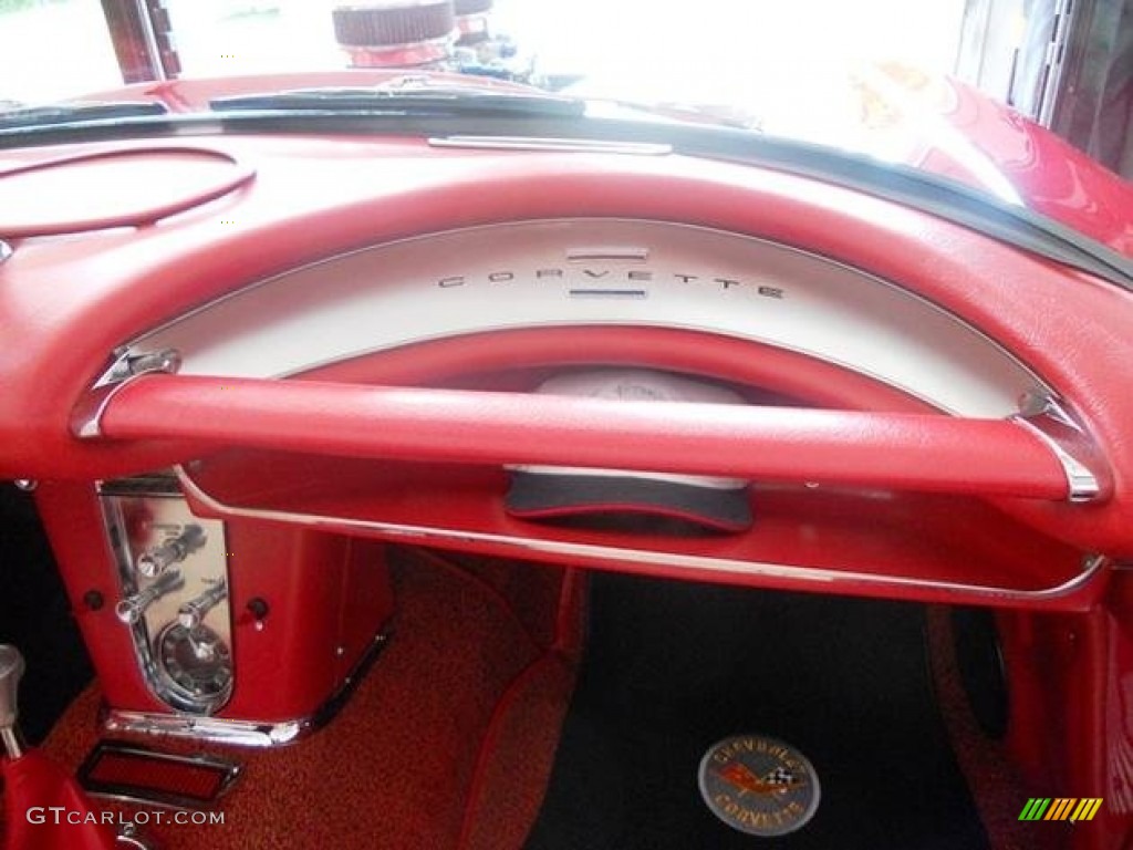 1961 Corvette Convertible - Roman Red / Red photo #8