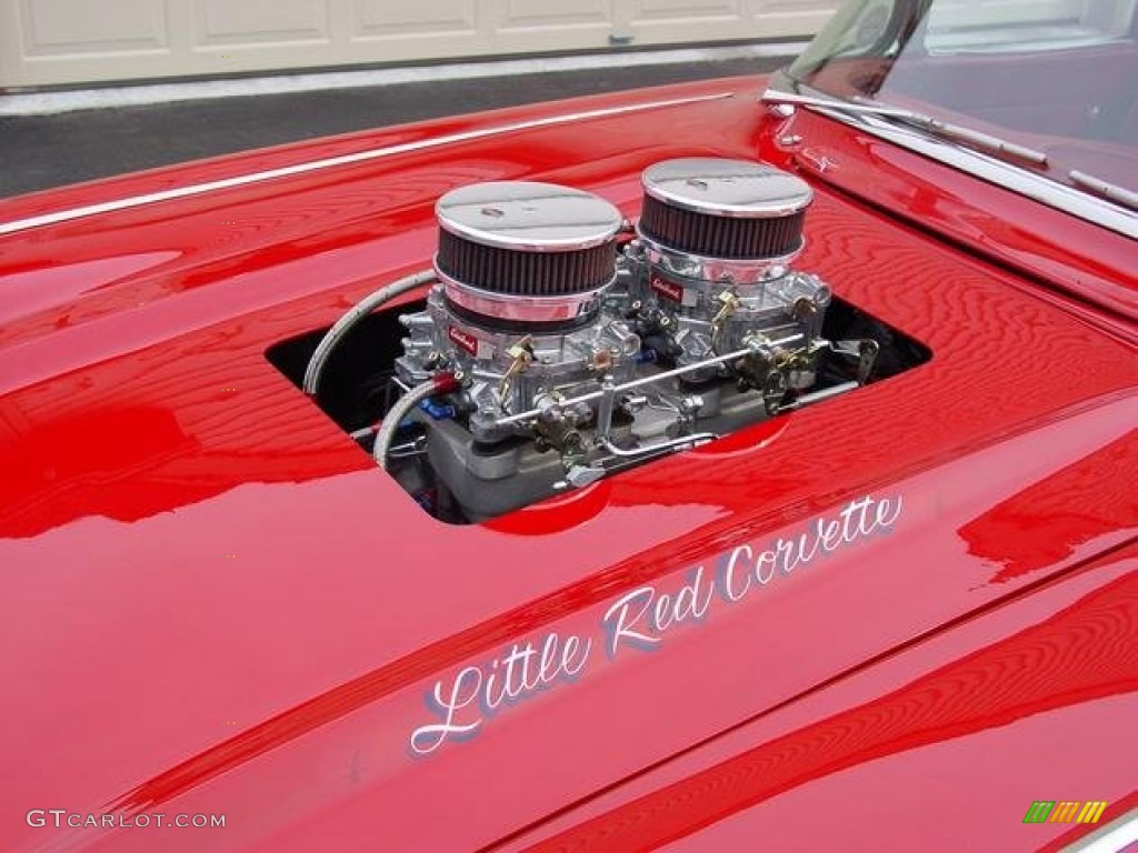 1961 Corvette Convertible - Roman Red / Red photo #12