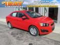 Red Hot 2014 Chevrolet Sonic LT Sedan