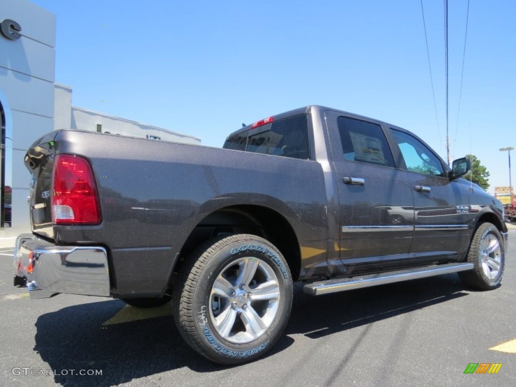 2014 1500 Big Horn Crew Cab 4x4 - Granite Crystal Metallic / Black/Diesel Gray photo #7