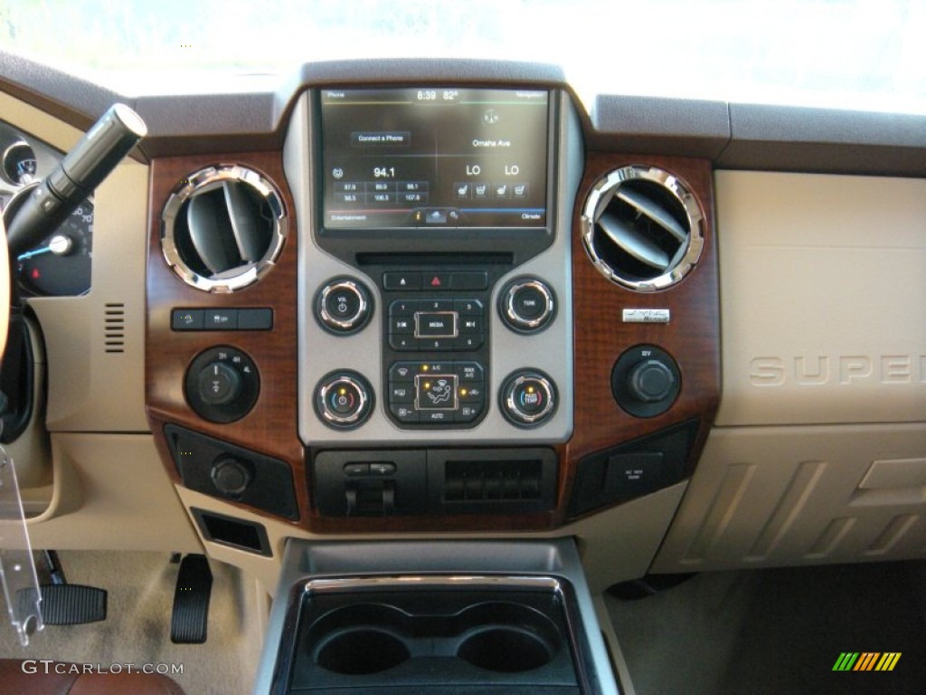 2014 F250 Super Duty King Ranch Crew Cab 4x4 - Oxford White / King Ranch Chaparral Leather/Adobe Trim photo #41