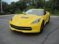 2014 Velocity Yellow Tintcoat Chevrolet Corvette Stingray Coupe Z51  photo #2