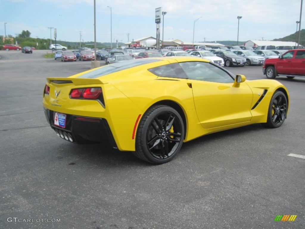 2014 Corvette Stingray Coupe Z51 - Velocity Yellow Tintcoat / Jet Black photo #4