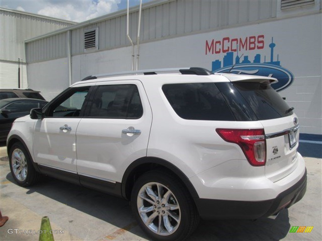 2015 Explorer Limited - White Platinum / Charcoal Black photo #2