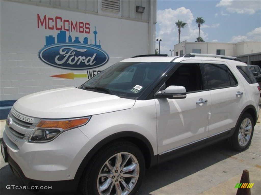 2015 Explorer Limited - White Platinum / Charcoal Black photo #3