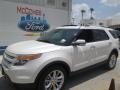 2015 White Platinum Ford Explorer Limited  photo #3