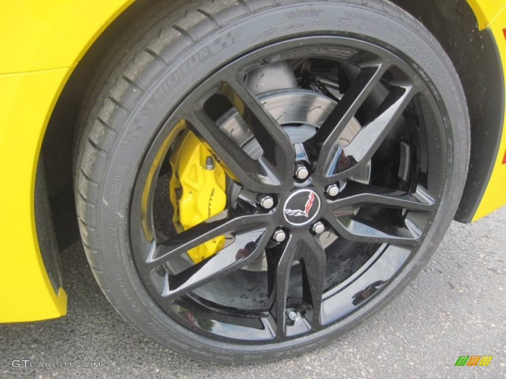 2014 Corvette Stingray Coupe Z51 - Velocity Yellow Tintcoat / Jet Black photo #7