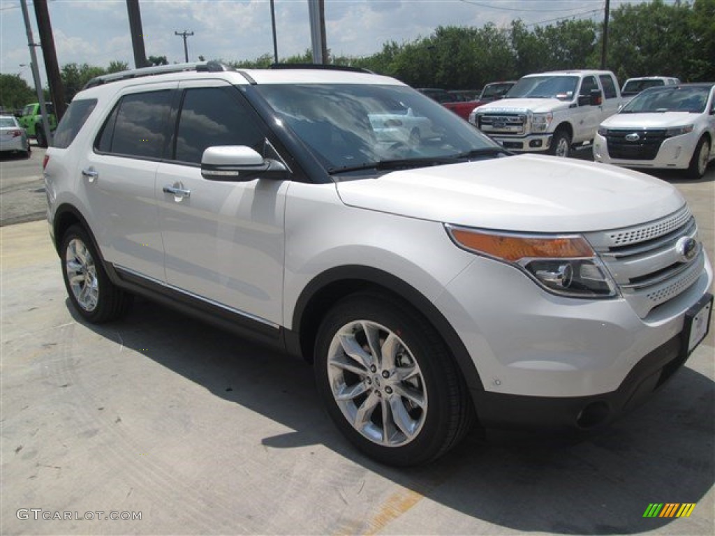 2015 Explorer Limited - White Platinum / Charcoal Black photo #4