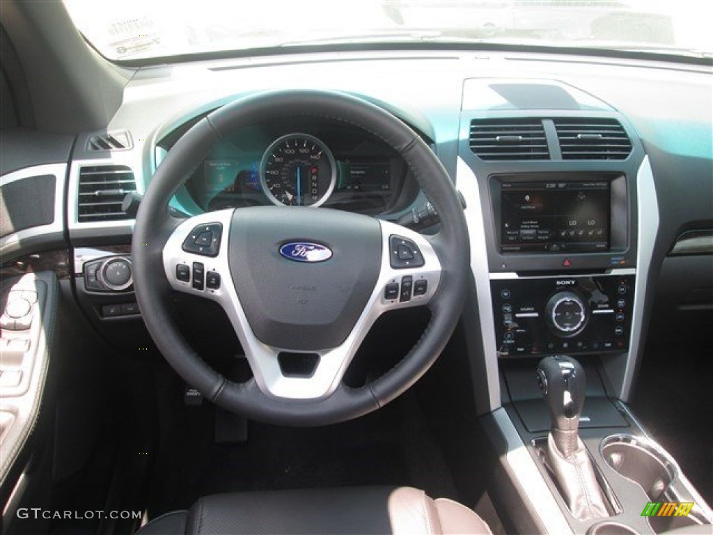 2015 Explorer Limited - White Platinum / Charcoal Black photo #7