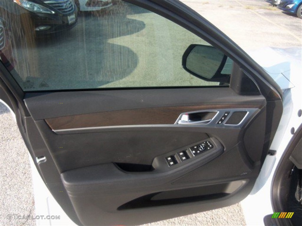 2015 Hyundai Genesis 5.0 Sedan Black Door Panel Photo #96298635