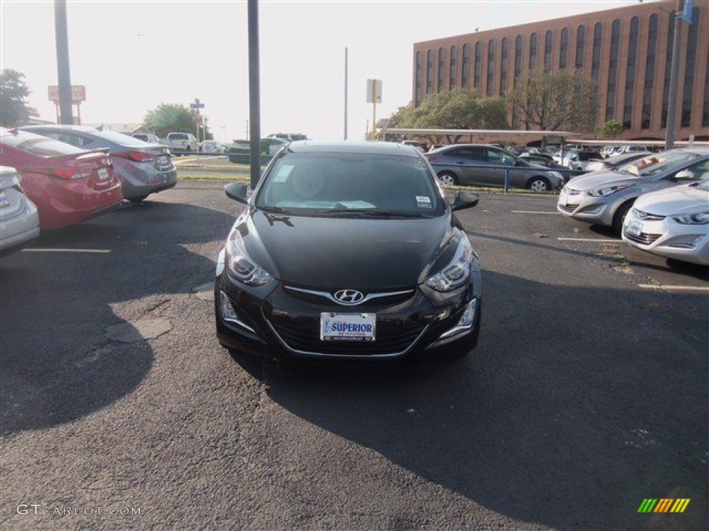 2015 Elantra SE Sedan - Black Diamond / Black photo #2