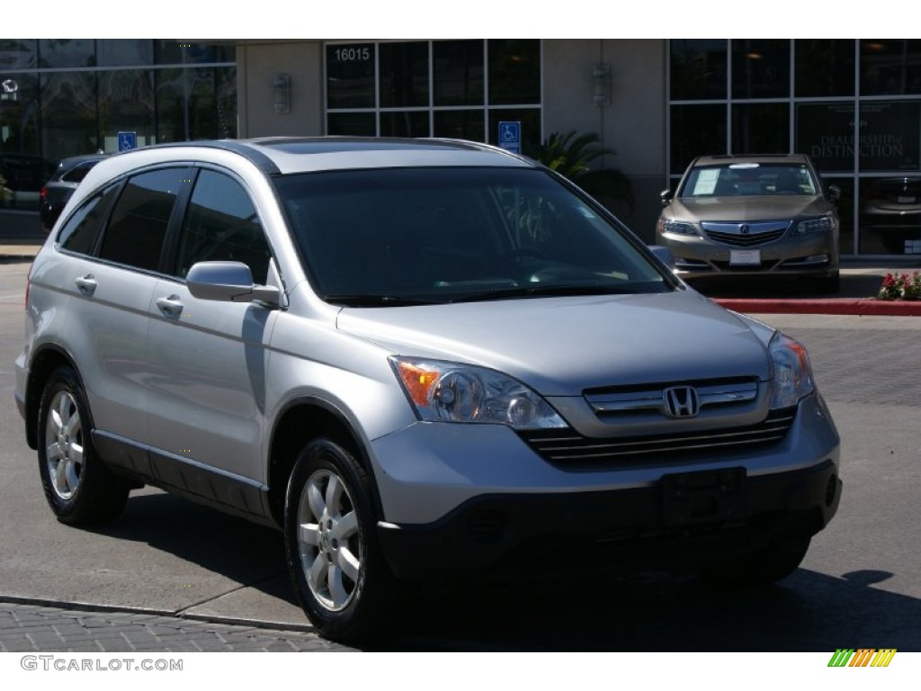 2009 CR-V EX-L 4WD - Alabaster Silver Metallic / Ivory photo #6