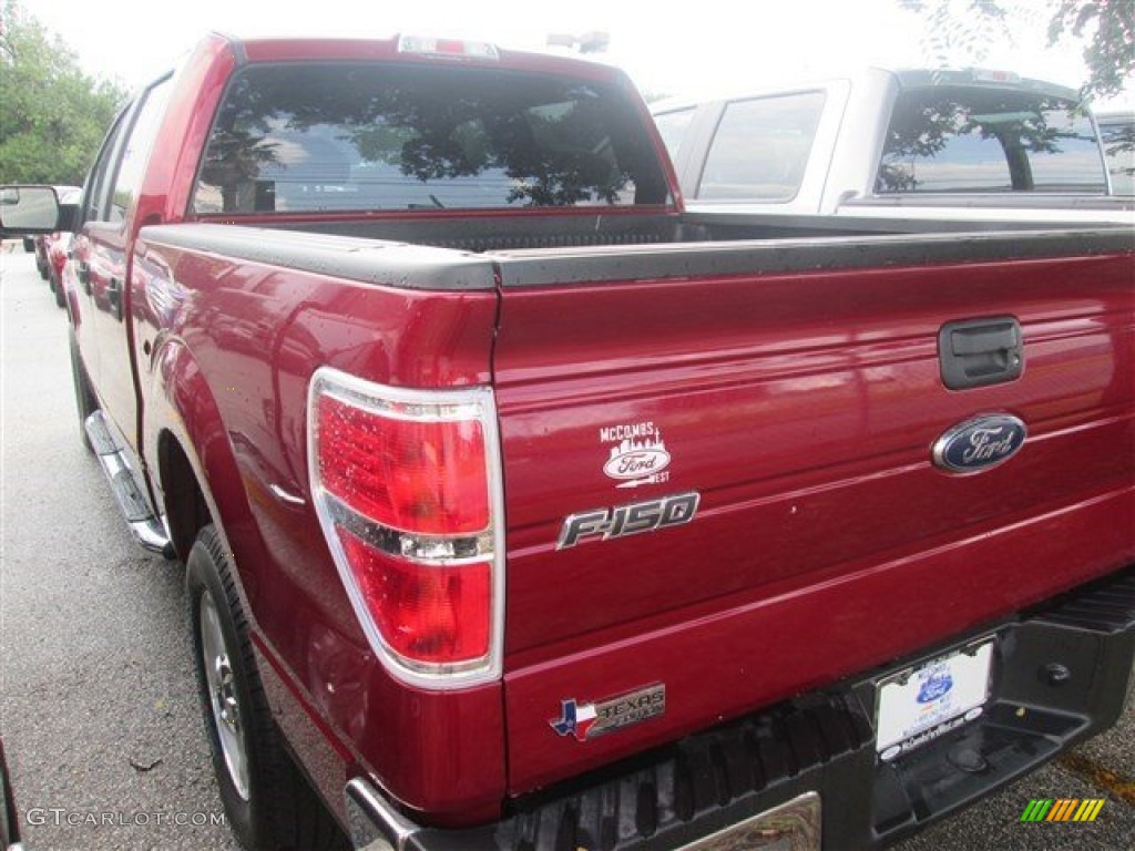 2014 F150 XLT SuperCrew - Ruby Red / Steel Grey photo #2