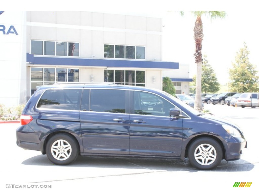 2005 Odyssey EX-L - Midnight Blue Pearl / Gray photo #7