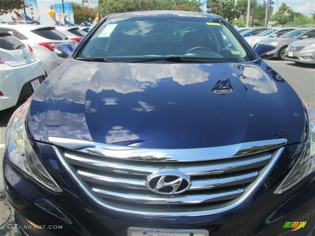 2014 Sonata Limited - Indigo Blue Pearl / Gray photo #2