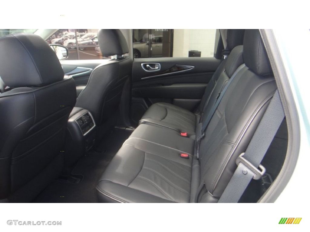 Graphite Interior 2014 Infiniti QX60 Hybrid AWD Photo #96303675