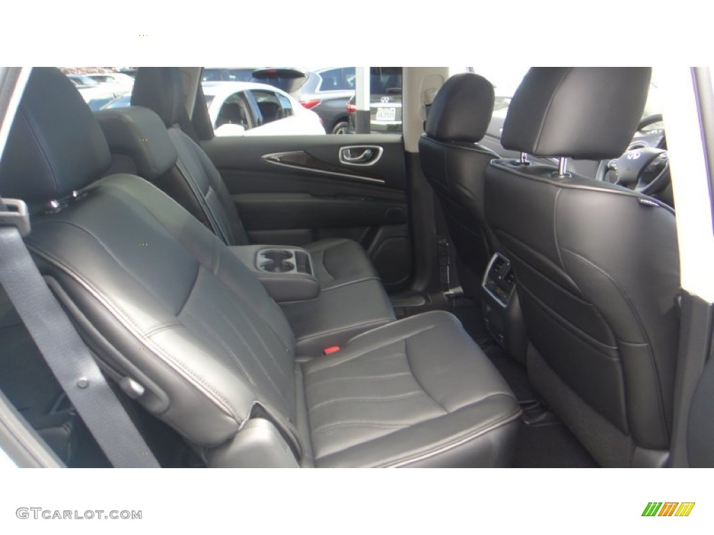 Graphite Interior 2014 Infiniti QX60 Hybrid AWD Photo #96303699