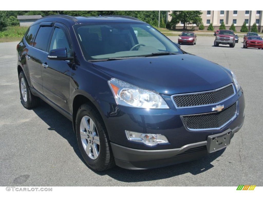 Dark Blue Metallic 2010 Chevrolet Traverse LT Exterior Photo #96305730