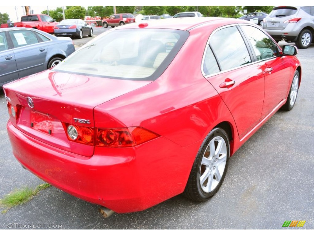 2005 TSX Sedan - Milano Red / Parchment photo #6