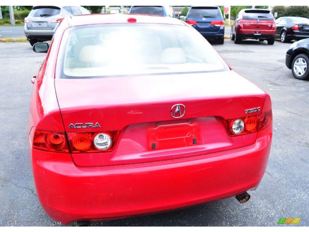 2005 TSX Sedan - Milano Red / Parchment photo #7