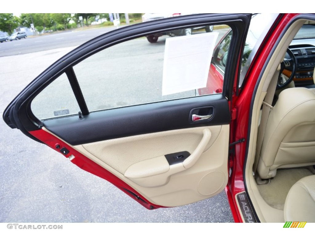 2005 TSX Sedan - Milano Red / Parchment photo #15