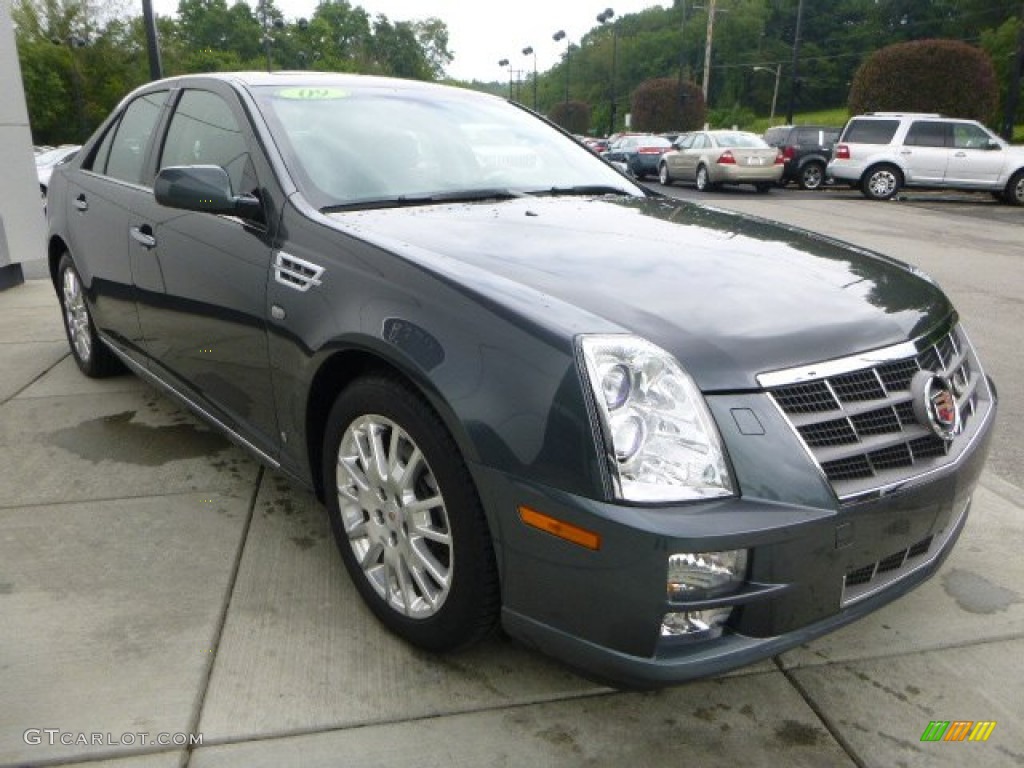 Thunder Gray ChromaFlair 2009 Cadillac STS 4 V6 AWD Exterior Photo #96309072