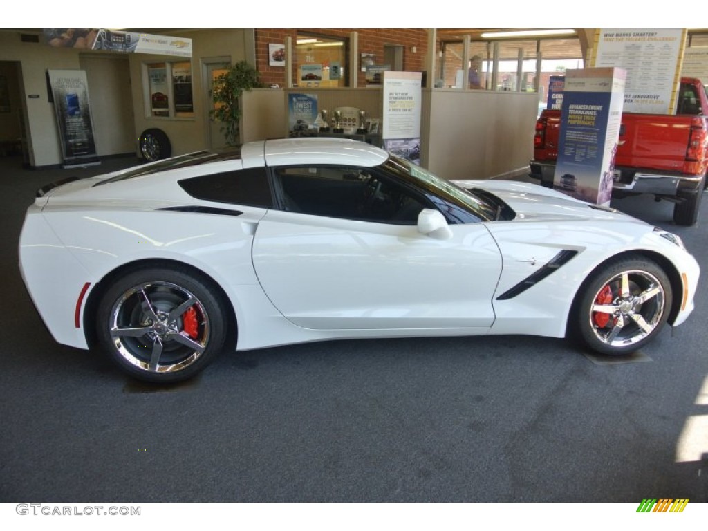 Arctic White 2014 Chevrolet Corvette Stingray Coupe Exterior Photo #96309285