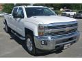 2015 Summit White Chevrolet Silverado 3500HD LT Crew Cab 4x4  photo #1