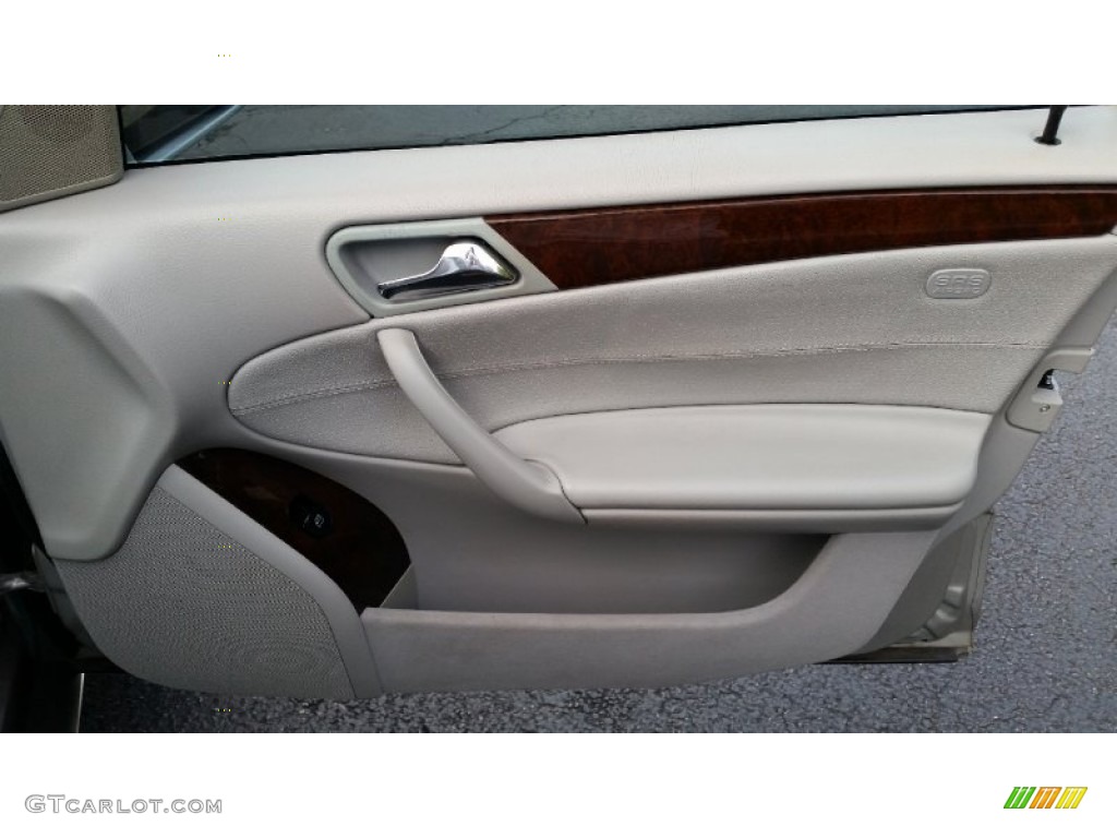 2002 Mercedes-Benz C 240 Sedan Ash Door Panel Photo #96315364