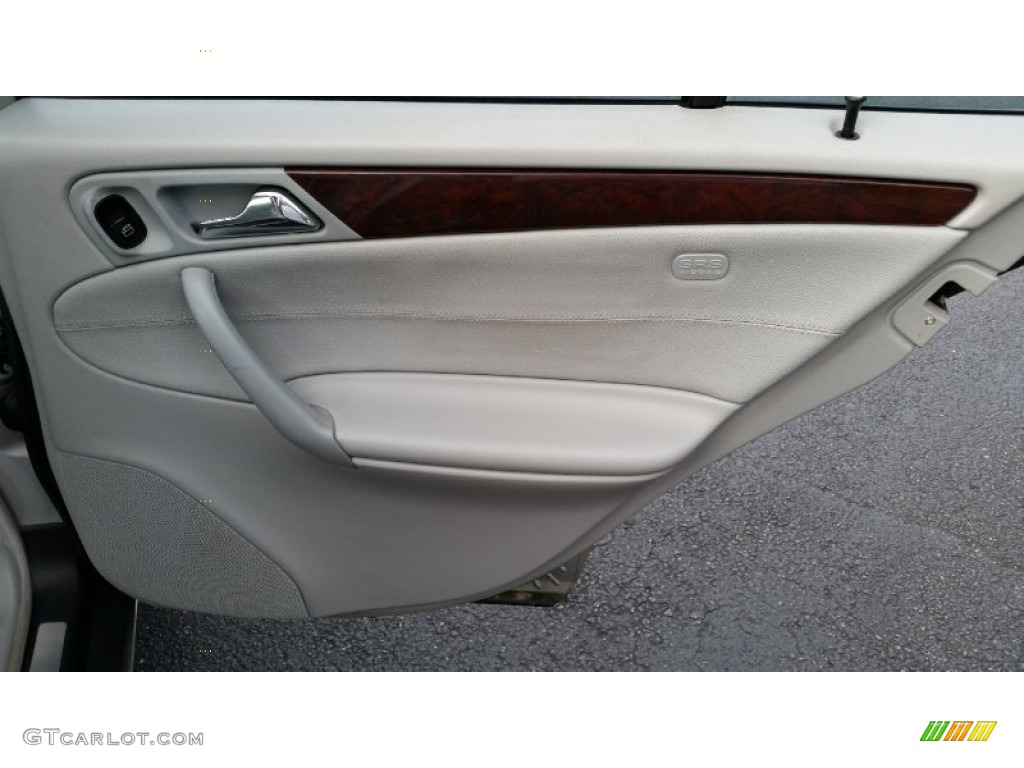 2002 Mercedes-Benz C 240 Sedan Ash Door Panel Photo #96315384
