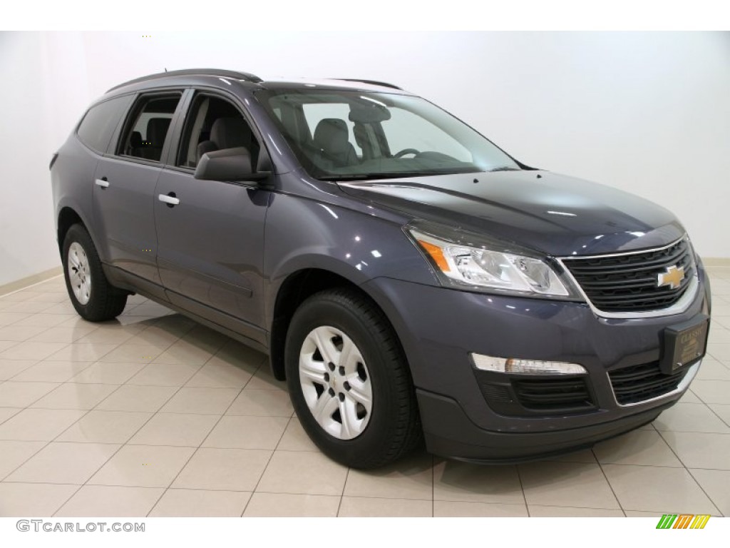 2013 Traverse LS AWD - Atlantis Blue Metallic / Dark Titanium/Light Titanium photo #1