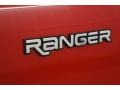 2000 Bright Red Ford Ranger XL Regular Cab  photo #65