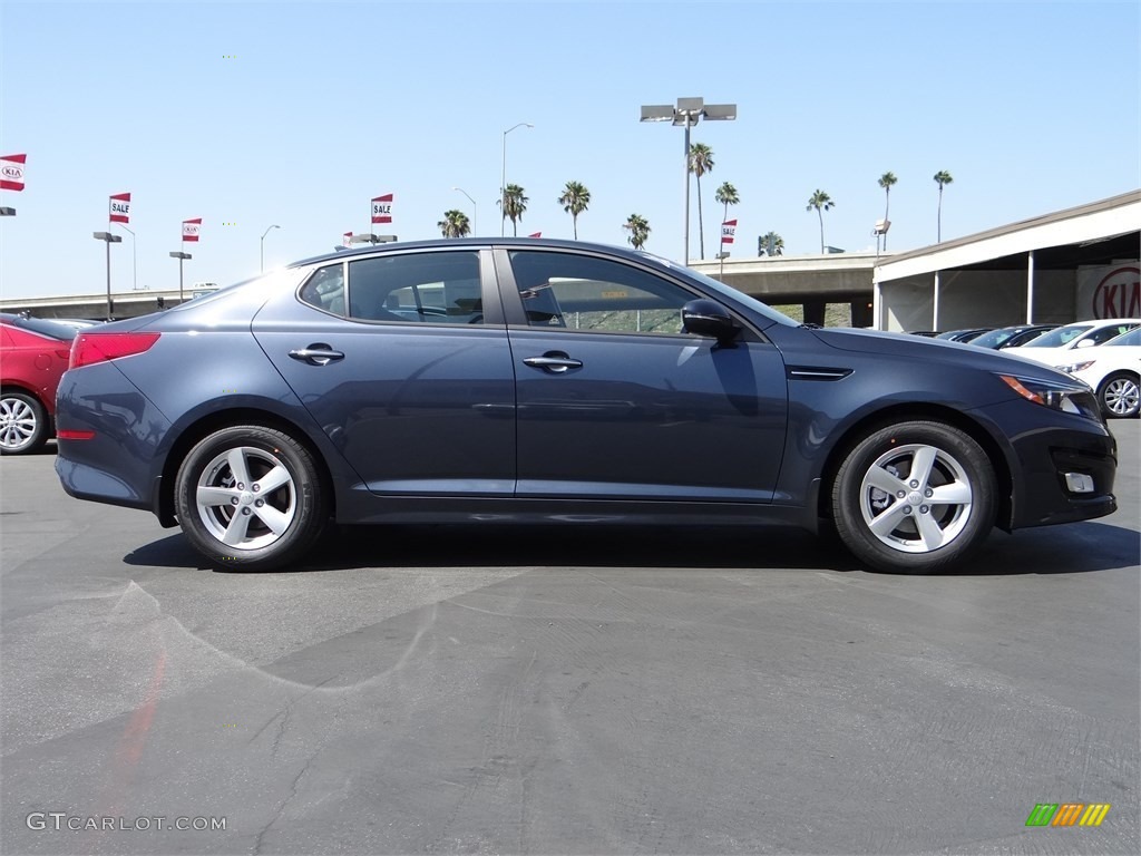 2015 Optima LX - Smokey Blue Metallic / Black photo #2