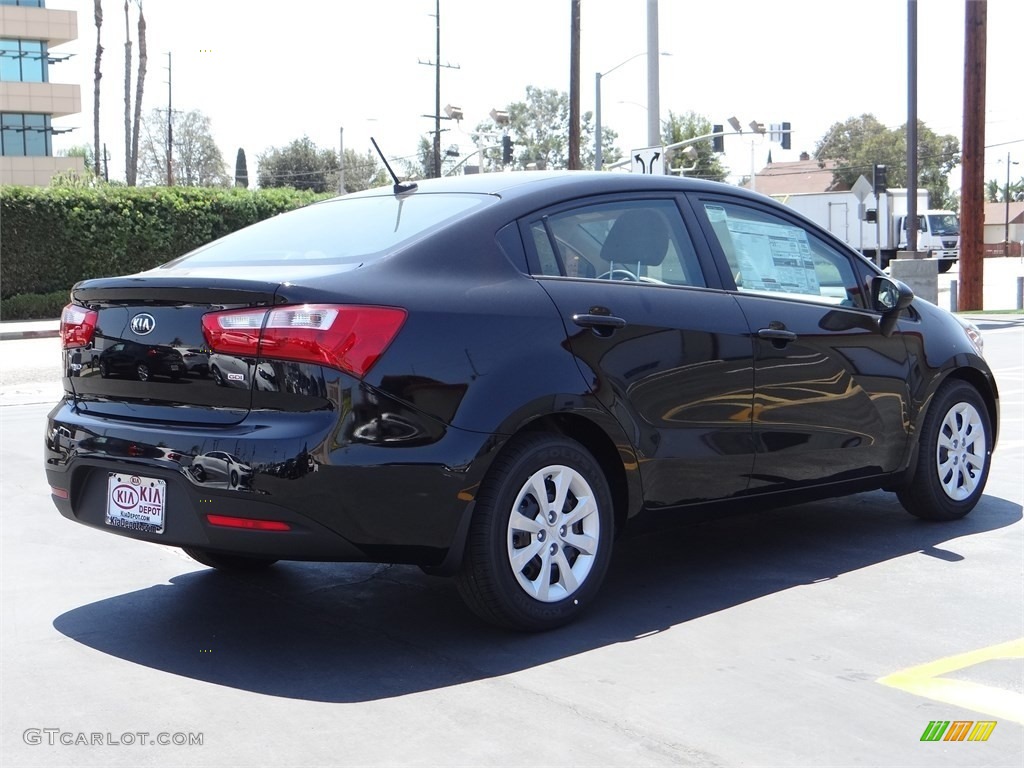 2015 Rio LX - Aurora Black / Beige photo #3