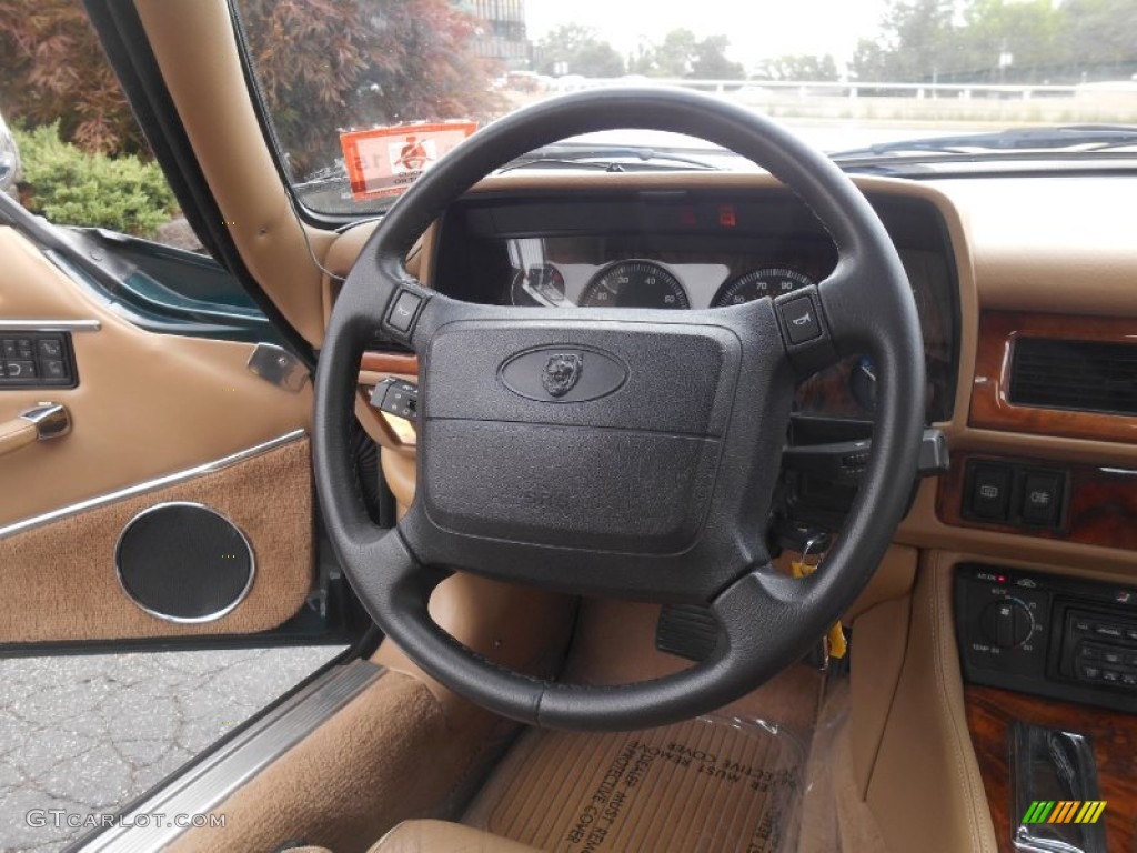 1995 Jaguar XJ XJS Convertible Coffee Steering Wheel Photo #96317703
