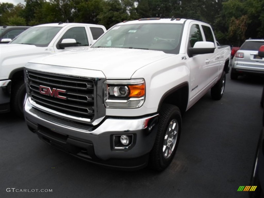 2015 Sierra 2500HD SLE Crew Cab 4x4 - Summit White / Jet Black photo #1