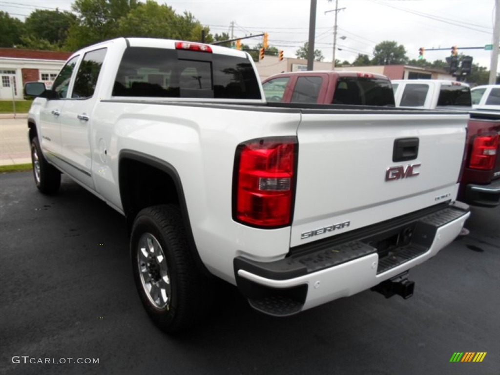 Summit White 2015 GMC Sierra 2500HD Denali Crew Cab 4x4 Exterior Photo #96318462