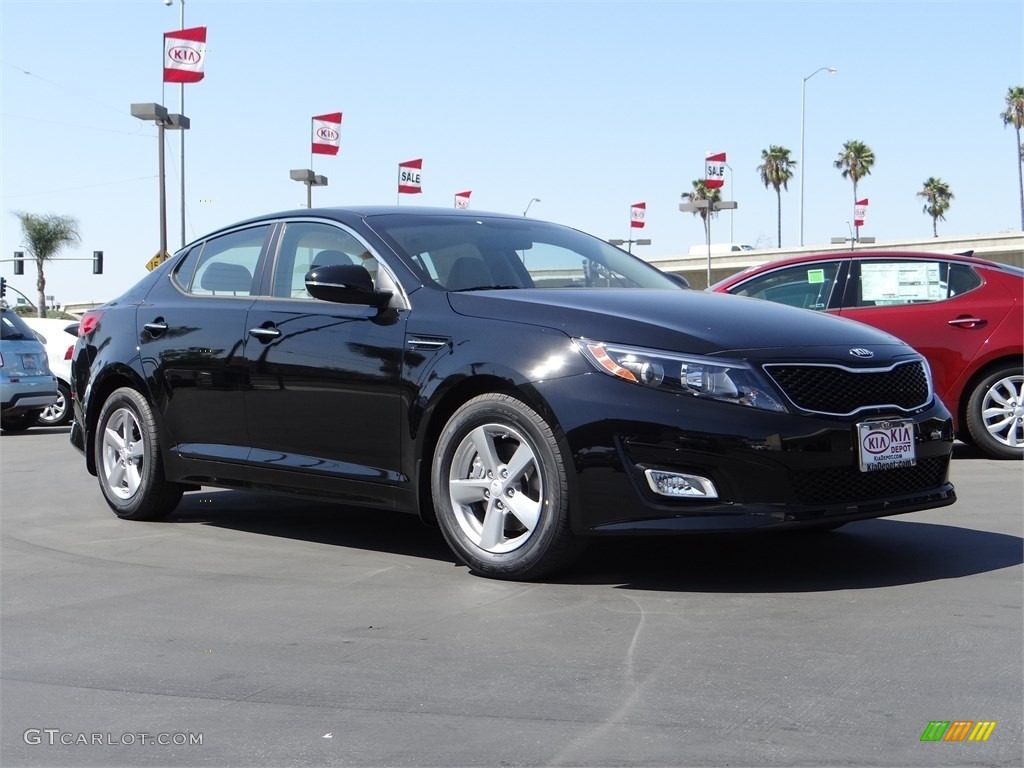 2015 Optima LX - Ebony Black / Beige photo #1