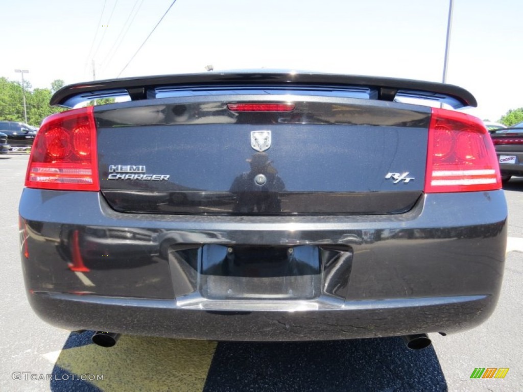 2007 Charger R/T - Brilliant Black Crystal Pearl / Dark Slate Gray/Light Graystone photo #6