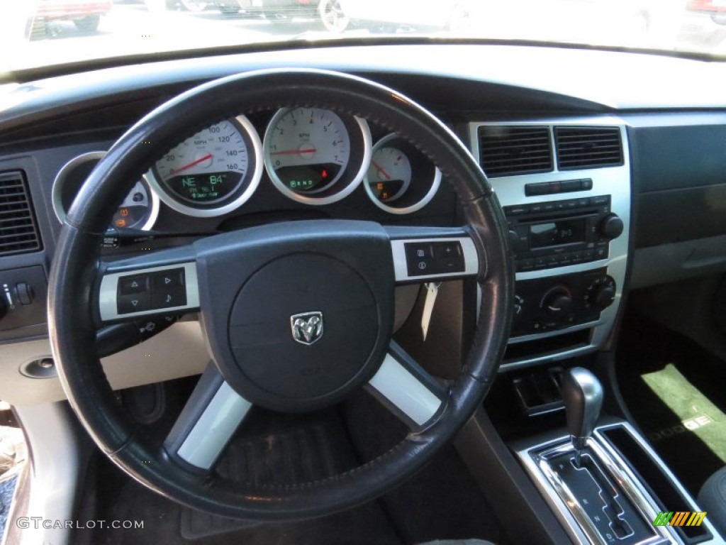 2007 Charger R/T - Brilliant Black Crystal Pearl / Dark Slate Gray/Light Graystone photo #10