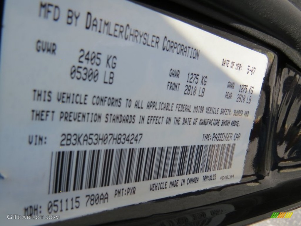 2007 Charger R/T - Brilliant Black Crystal Pearl / Dark Slate Gray/Light Graystone photo #25