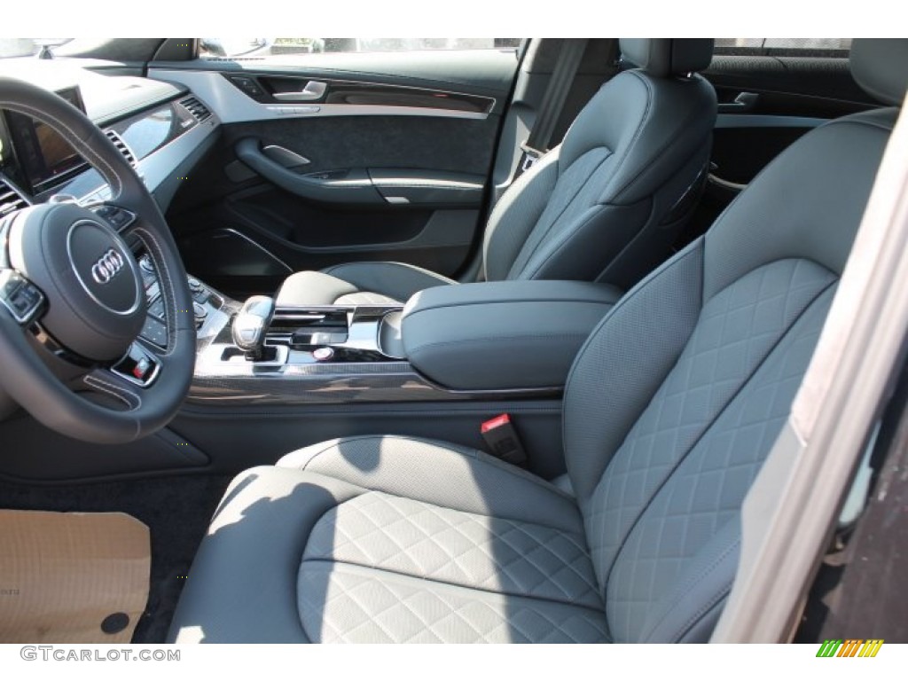 Black Valcona Interior 2015 Audi S8 quattro S Photo #96330321