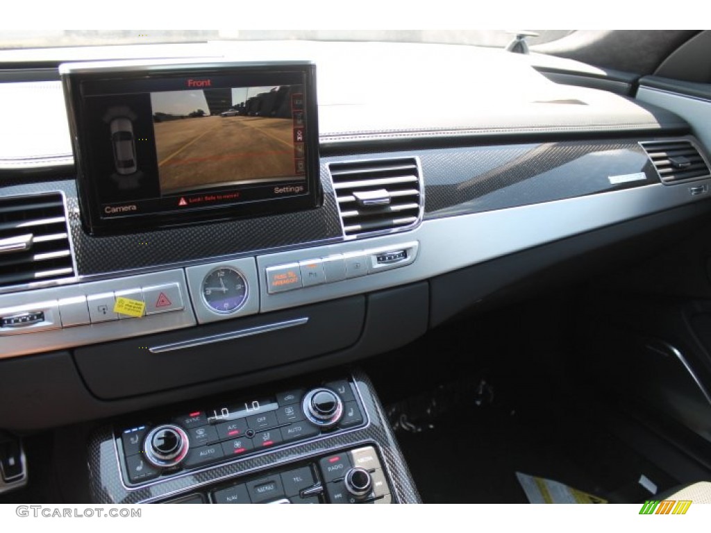 2015 Audi S8 quattro S Black Valcona Dashboard Photo #96330342