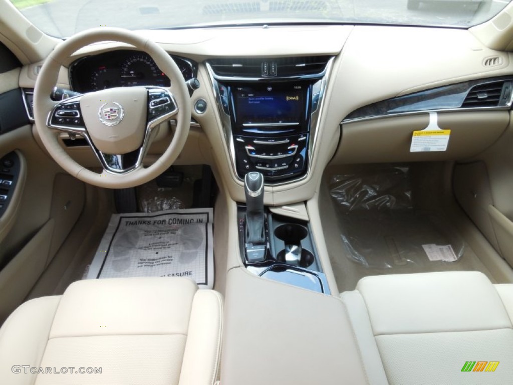 2014 CTS Luxury Sedan AWD - Silver Coast Metallic / Light Cashmere/Medium Cashmere photo #12