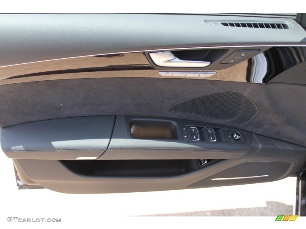 2015 Audi A8 L 4.0T quattro Black Door Panel Photo #96331956