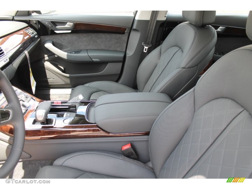 Black Interior 2015 Audi A8 L 4.0T quattro Photo #96331966