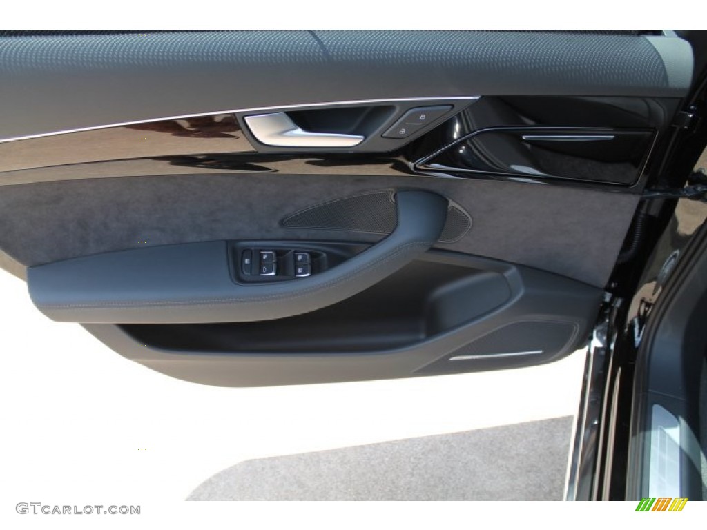 2015 Audi A8 L 4.0T quattro Black Door Panel Photo #96332151