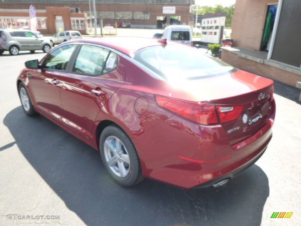 2015 Optima LX - Remington Red / Beige photo #6