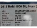 2013 Bright White Ram 1500 Big Horn Quad Cab  photo #39
